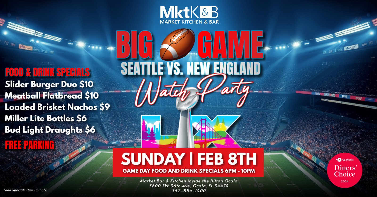 super bowl watch party 0cala